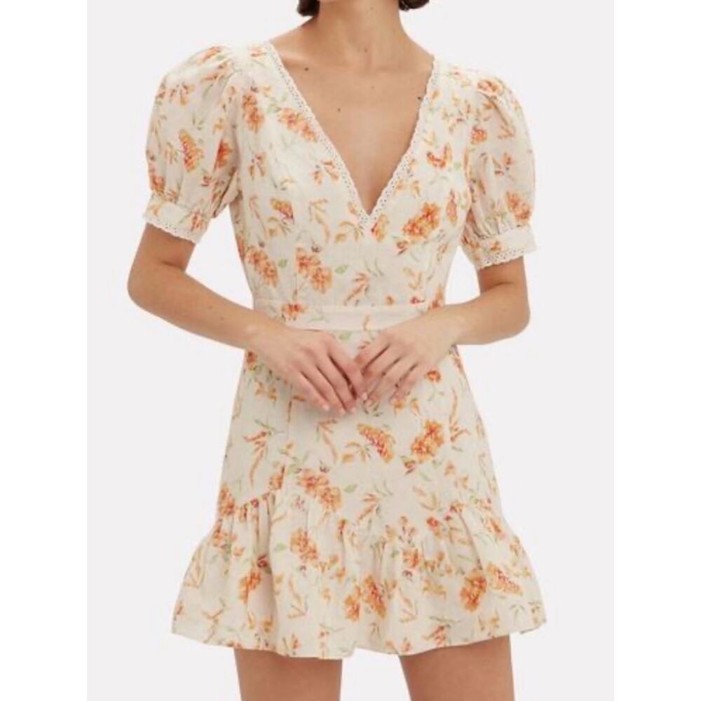 LoveShackFancy Lena Floral Mini Dress